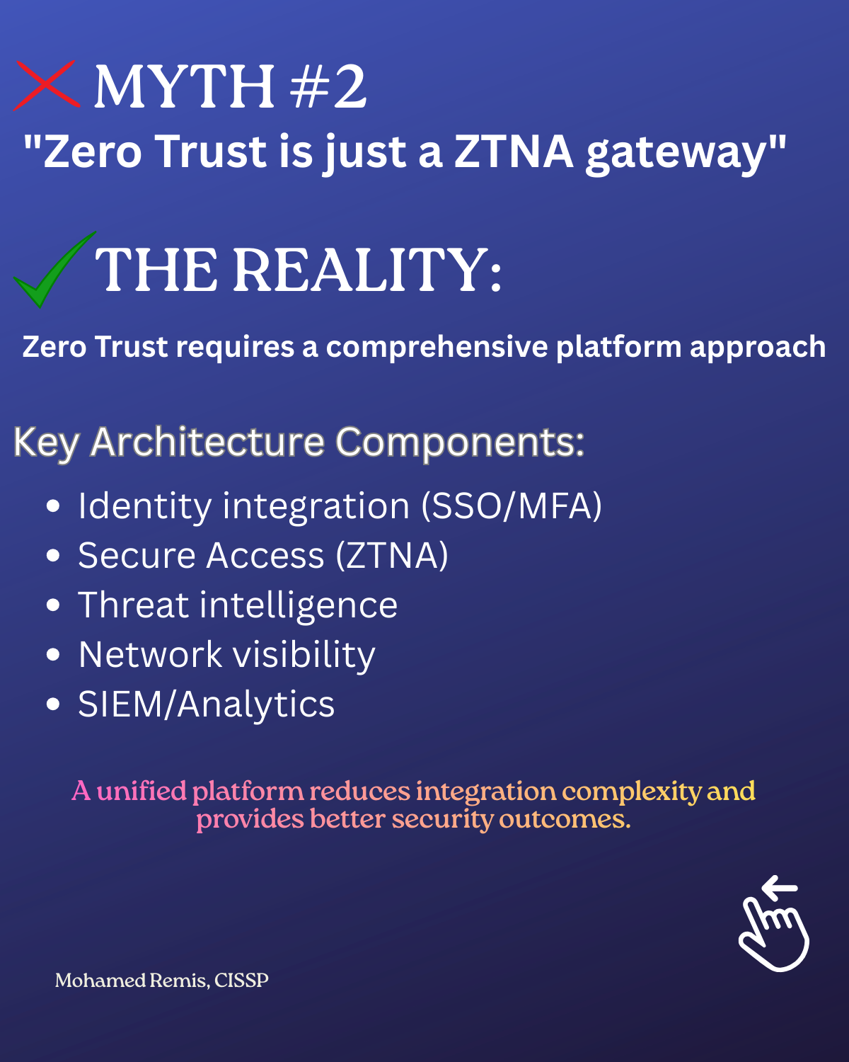 Myth 2 - Zero Trust is just a ZTNA gateway