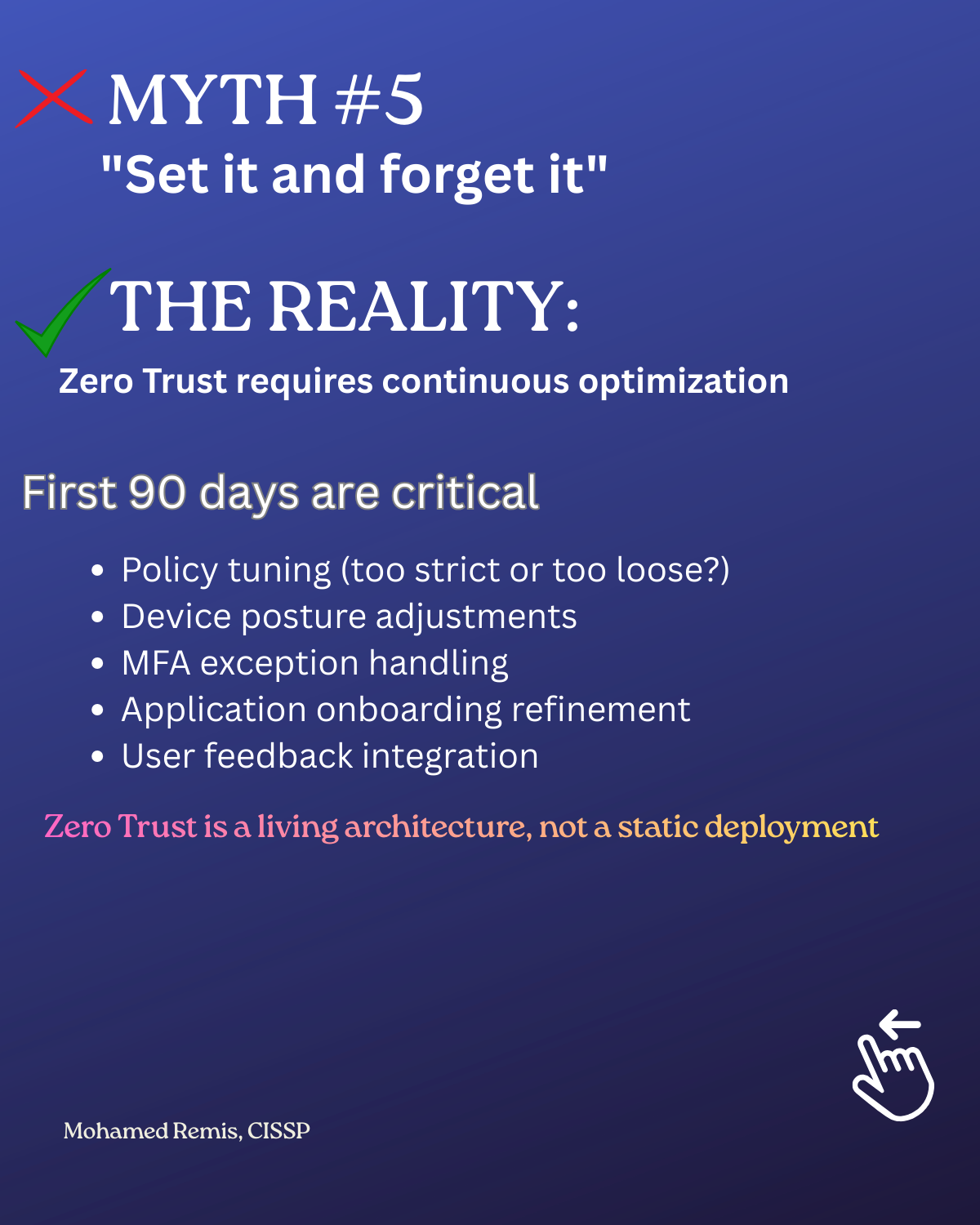 Myth 5 - Set it and forget it